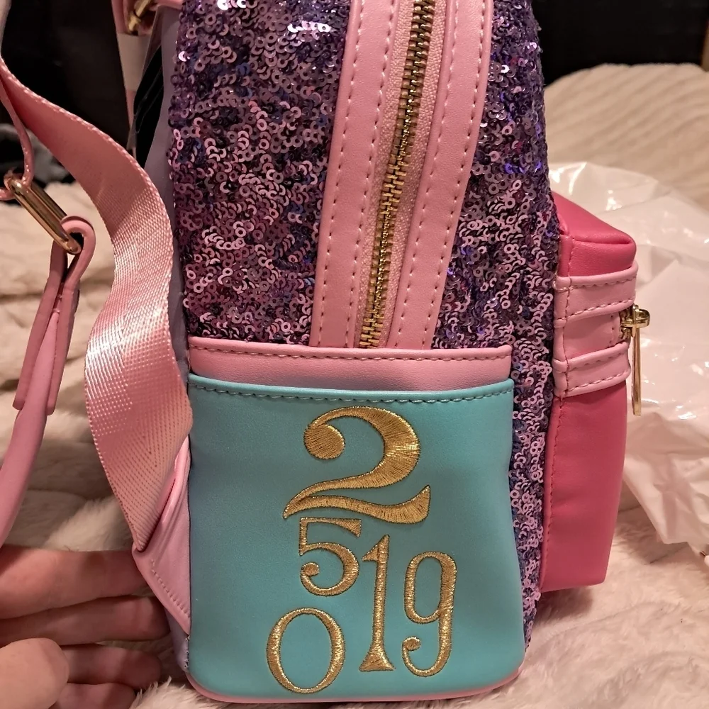 Loungefly Mickey Mouse Main Attraction Its A Small World Backpack (NWT)